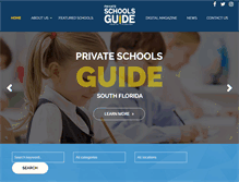 Tablet Screenshot of privateschoolsguidefl.com